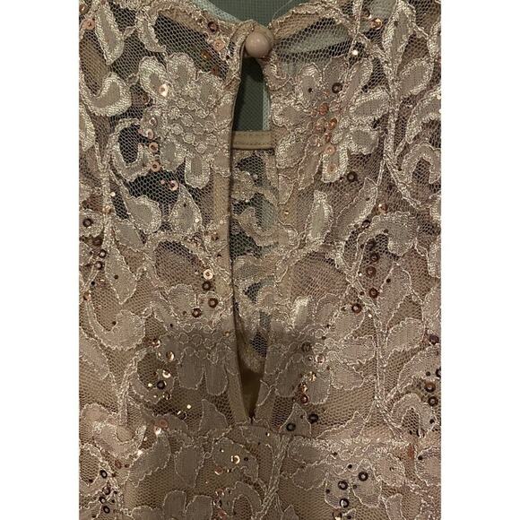 Blush Scuba Lace Sweetheart Dress Size 10 NWT By ”Quiz” for Lord & Taylor - Picture 6 of 9